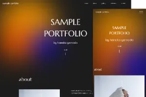 ポートフォリオ用サイトテンプレート